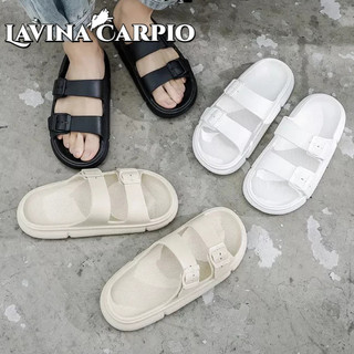 Dép LAVINA CARPIO quai ngang liền mảnh đế dày mềm mại mang ra ngoài thời trang dành cho nam