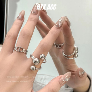 Nhẫn thời trang nữ nhẫn bóng phong cách hàn quốc cá tính