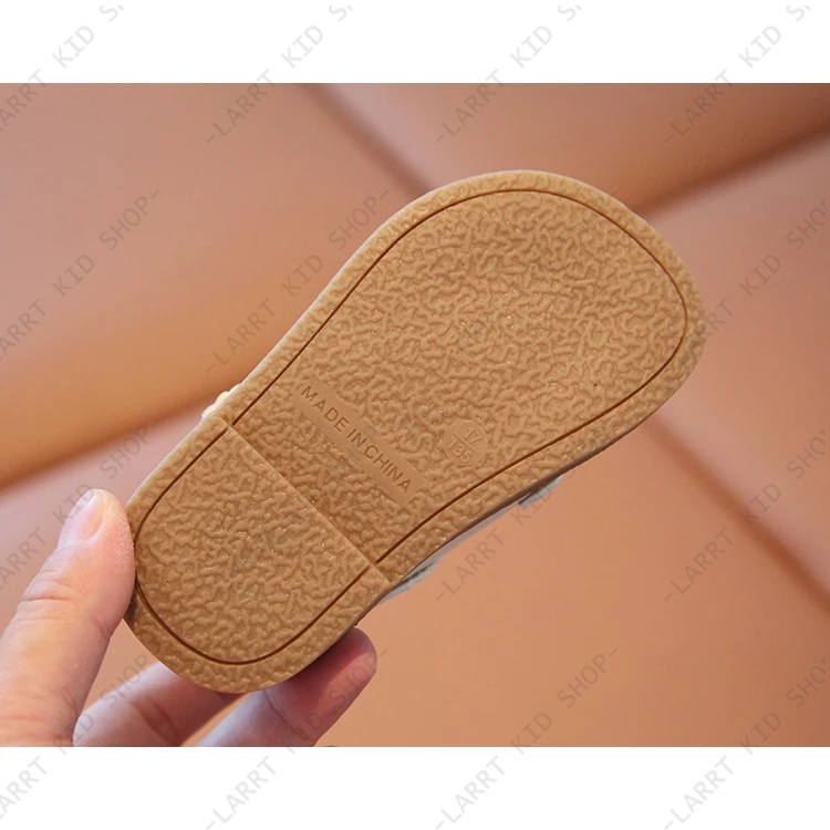 Giày hình hoạt hình cho trẻ em Size16-25 🌸 giày bọc đầu dành cho bé gái Giày công chúa có nơ đỏ đế mềm