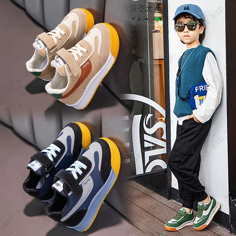 Giày thể thao cho trẻ em Size26-31 🌸 Mẫu mới đế mềm vật liệu da phong cách đa năng