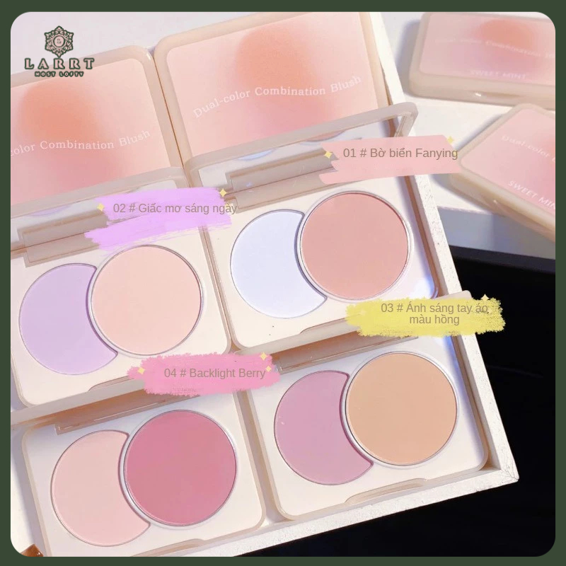 Phấn Má Hồng Hai Màu Sắc Tông Lì Cao Cấp Dành Cho Người Mới Bắt Đầu