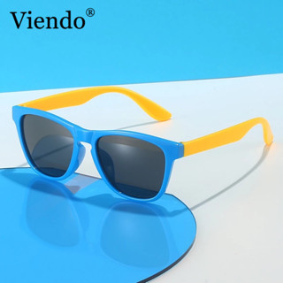 kính râm trẻ em VIENDO Kính Mát Gọng Vuông Chống Tia uv Thời Trang cho bé trai bé gái Cho Bé Từ 1-10 Tuổi