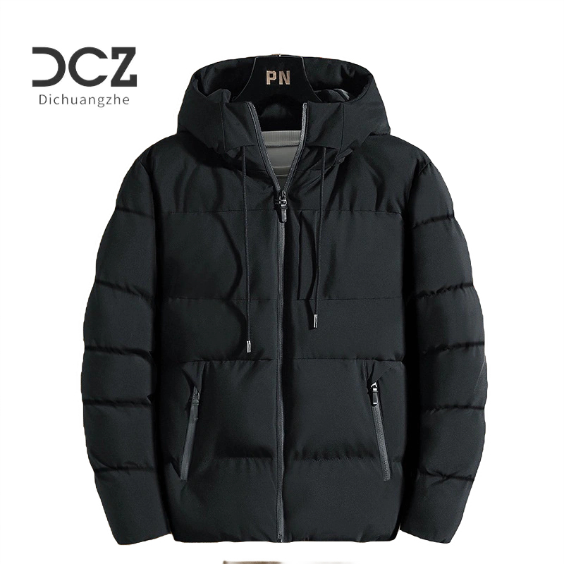 DICHUANGZHE Áo Khoác Đệm cotton Màu Trơn Thời Trang Thu Đông Hàn Quốc Cho Nam