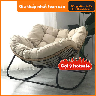 💺💺Ghế xích đu Ghế sofa đỏ gia đình Ghế mây phòng khách kiểu nhỏ Ghế xích đu ban công dành cho người lớn💺💺