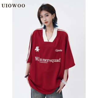 Áo Thun Tay Ngắn Cổ Chữ v Dáng Rộng In Họa Tiết Phong Cách Cổ Điển Thời Trang Cho Nữ