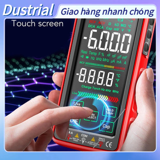 Dustrial Đồng hồ vạn năng không tiếp xúc NCV Chống cháy LCD tự động Toàn màn hình thông minh Volt Amp Meter
