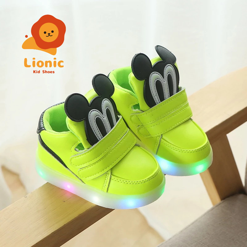 Giày Thể Thao Có Đèn led Dạ Quang Thời Trang Xuân Thu 2023 Cho Bé Trai Và Gái