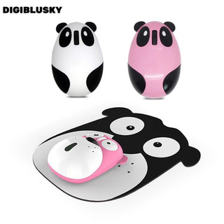 DIGIBLUSKY Chuột không dây 2.4g Hình Gấu Trúc / Chuột / Thỏ / Chuột Có Thể Sạc Lại