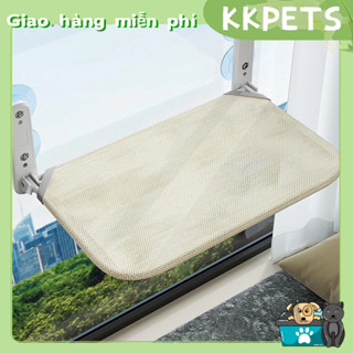 [SẴN] Võng nằm treo cửa sổ cho mèo võng tắm nắng cho mèo gắn kính không dây Thoáng Khí Có Thể Gập Lại Cho Ngói Kính KKPETS