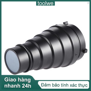 Cửa Hàng Đèn flash) Bộ Lọc Kim Loại Hình Nón Lưới Tổ Ong 5 Món Cho Bộ Lọc bowens mount studio strobe studio