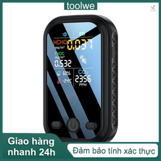  Máy Đo Chất Lượng Không Khí Độ Nhạy Cao 5 Trong 1 HCHO TVOC CO2 1.9inch 240 * 280 