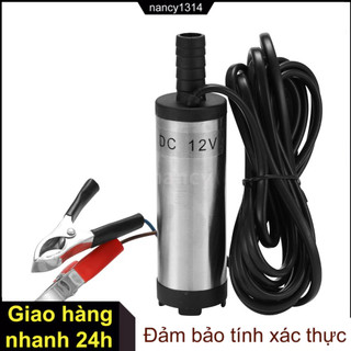 Máy bơm chìm DC 12V tiếp nhiên liệu 12L/phút bằng inox phù hợp cho dầu nước/dầu hỏa