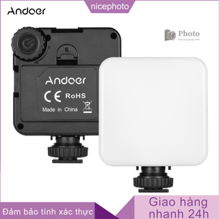NICEP Andoer KM-72B Mini LED Video Light RGB Color Multifunctional LED On-Camera Fill-in Light with Cold Shoe and Type-C 