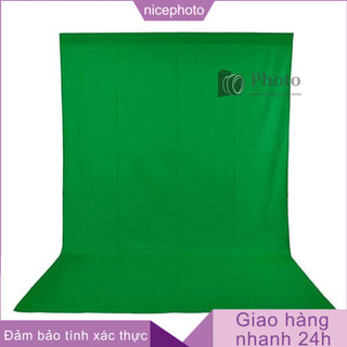 Phông nền chụp ảnh làm từ vải không dệt 1.6 x 3m / 5 x 10ft 3 màu đen / trắng / xanh lá cho studio