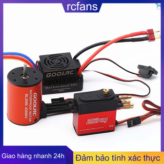 Rs Động Cơ Servo 3650 4300kv Esc 60a 25kg Không Chổi Than Cho Xe Hơi / Xe Tải Rc 1 / 10