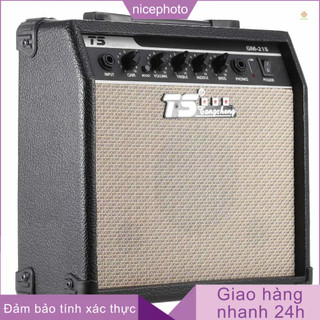 Nicephoto bộ khuếch đại âm thanh đàn guitar điện chuyên nghiệp gm-215 15w với loa 3 băng tần eq 5 "