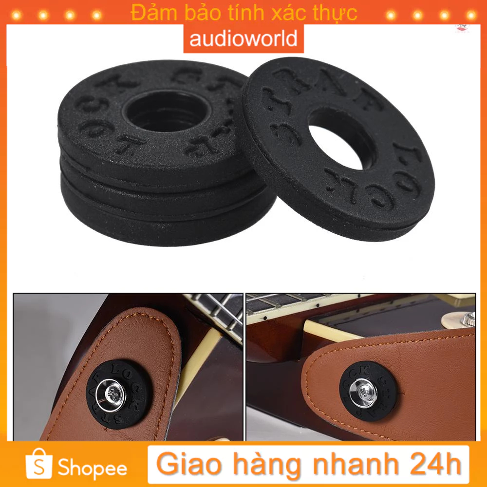 Khối Cao Su 4 Cái Khóa Dây Đeo Đàn Guitar Bass