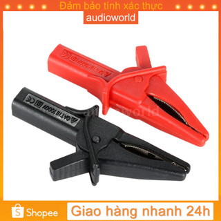 Cặp nối kẹp cá sấu chuyên dụng Hantek HT18A của DSO3064 màu đen và đỏ