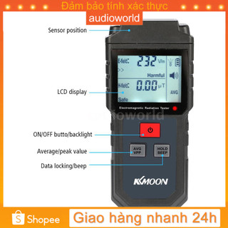 A&D KKmoon Portable Handheld Digital LCD Electromagnetic Radiation Tester Electric Field Magnetic Field Dosimeter