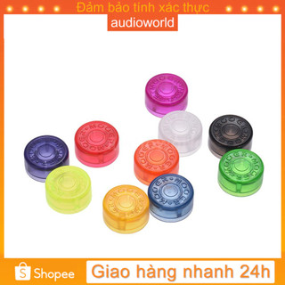 AIDO♦MOOER 10pcs Footswitch Topper Protector Colorful Plastic Bumpers for Guitar Effect Pedal(Random