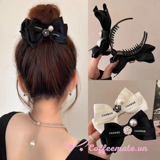 【CF】Kẹp Tóc Hình Nơ Đính Ngọc Trai Dễ Thương Thời Trang Năm