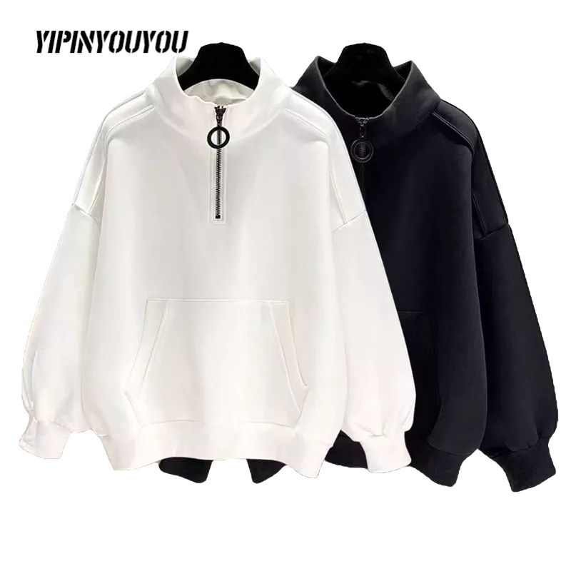 YIPINYOUYOU Áo Khoác Nam Cổ Lọ Thời Trang Hồng Kông