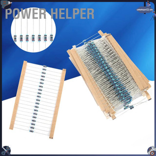Power helper bộ 600 lô 1/4w điện trở màng kim loại 1% 10ω-1m 30 giá trị các mỗi 20 chiếc