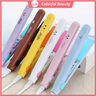 Máy duỗi tóc Mini Hộp nhựa dễ thương Di động Nẹp nhỏ Sinh viên Bangs Máy uốn tóc Nhà máy Bán hàng trực tiếp
