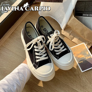 Lavina Carpio Giày Thể Thao canvas Hở Ngón Đế Dày Màu Trắng Mới Cho Nữ