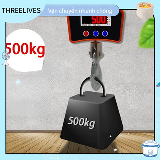 Cân cẩu kỹ thuật số cân điện tử mini cầm tay, cân treo điện tử công nghiệp nặng 500kg 1100lb màn hình led điện tử 100‑240v threelives