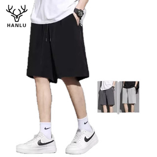 Quần Short Thể Thao Bóng Rổ Vải Lụa Lạnh Mỏng Dáng Rộng Nhanh Khô Thời Trang Cho Nam