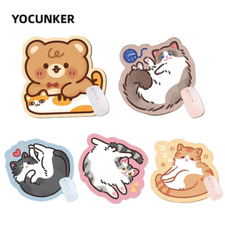 YOCUNKER Tấm Lót Chuột Máy Tính Chống Trượt Chống Mài Mòn In Họa Tiết Động Vật Hoạt Hình Độc Đáo Trang Trí Bàn Làm