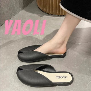 YAOLI  Dép Sandal Đế Thấp Chống Trượt Thiết Kế Đơn Giản Thời Trang