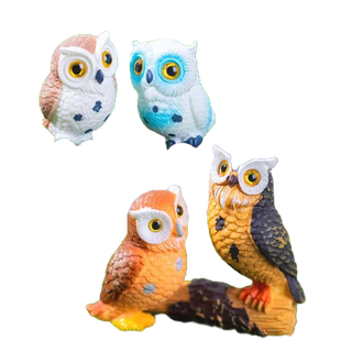 Mô hình chim cú mini bằng nhựa resin trang trí tiểu cảnh mới