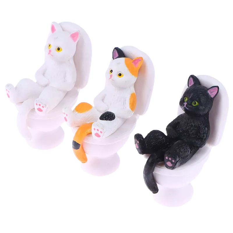 1 Mô Hình Mèo lasg Dễ Thương Trang Trí Nhà Búp Bê Mới