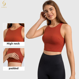 Áo ba lỗ cổ tròn có đệm ngực thời trang thể thao