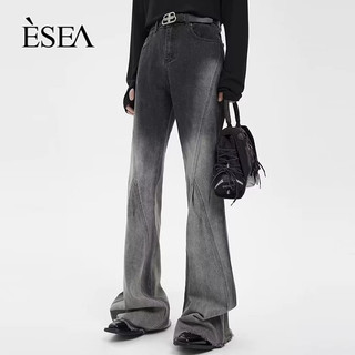  Esea Quần Jean Ống Loe Dáng Rộng Màu gradient Thời Trang Và Phổ Biến Phong Cách retro Mỹ Chất Lượng Cao Kiểu Trung Tính Giản Dị Có Thể Mặc Cả Nam Và Nữ 