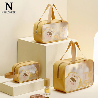 NALLCHEER Túi đựng đồ chống nước PU hoạt hình dễ thương, đơn giản, di động và dung lượng lớn