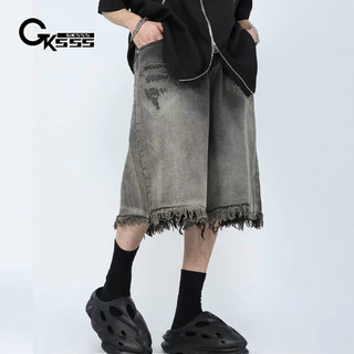 Quần Short denim Dáng Rộng Thời Trang Mùa Hè Chất Lượng Cao Phong Cách retro Mỹ Hàng Mới Có Thể Mặc Cả Nam Và Nữ