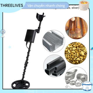 Máy dò kim loại nhạy cao tìm kiếm vàng kho báu có thể điều chỉnh phát hiện công cụ threelives