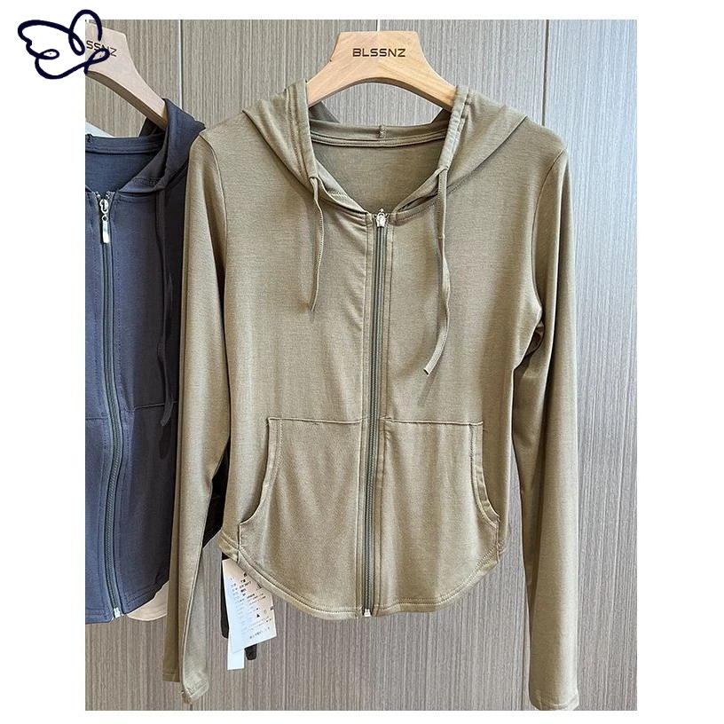 Áo Khoác Thể Thao Tay Dài cắt xẻ vừa vặn  tập GYM, YOGA, ZUMBA Cho Nữ | BigBuy360 - bigbuy360.vn