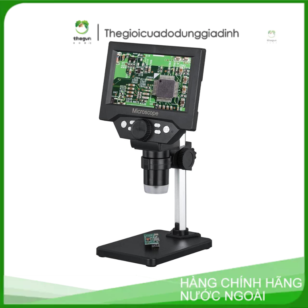 Kính Hiển Vi Điện Tử 5.5-inch LCD 10 Megapixel Phóng Đại 1000x 8 Đèn Led Chuyên Dụng