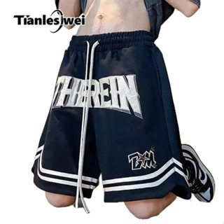 Quần Short Bóng Rổ Cao Cấp Dáng Rộng Phong Cách retro Mùa Hè Cho Nam Nữ