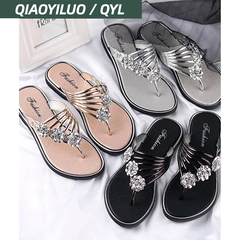 Qiaoyiluo Dép Xỏ Ngón Thời Trang Mùa Hè Cho Nữ