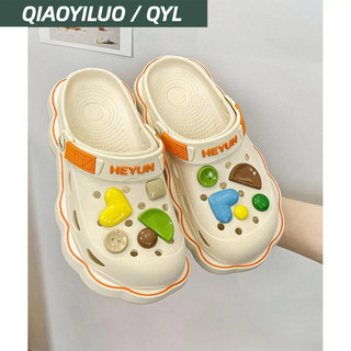 Qiaoyiluo Dép Sandal Cao Gót Mềm Chống Trượt Cho Nữ
