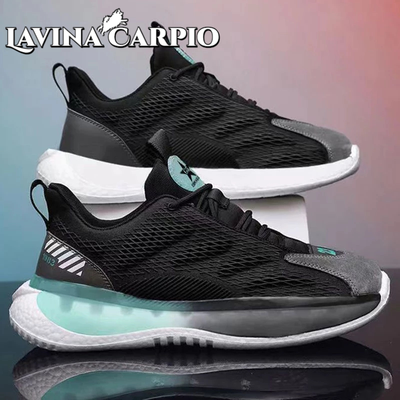 Giày chạy bộ LAVINA CARPIO đế mềm trọng lượng nhẹ thoáng khí thoải mái dễ phối đồ cho nam