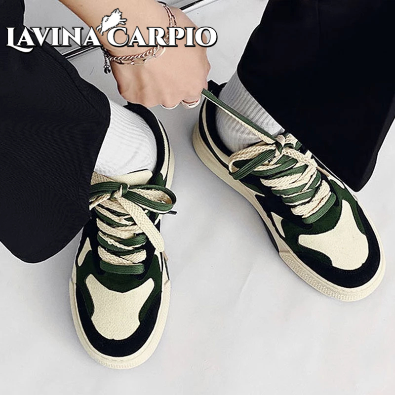 Giày thể thao LAVINA CARPIO thiết kế mới phong cách Hong Kong Harajuku Niche độc đáo cho nam