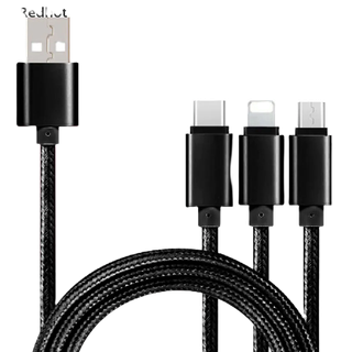 Dây cáp sạc 3 trong 1 đa năng type-c micro usb cho iphone android