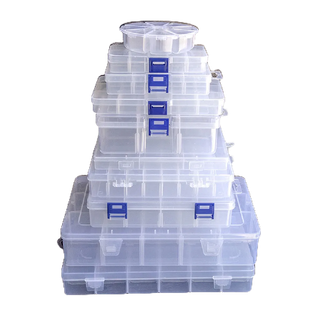 Cnabpc nhựa bảo quản hộp đựng trang sức ngăn có thể điều chỉnh hộp đựng cho hạt bông tai hộp trang sức hình chữ nhật hộp đựng bán