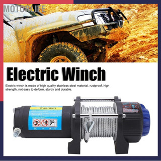 Motorlife Tời điện bằng thép không gỉ 4000LB 12V có điều khiển từ xa dây cho xe địa hình ATV UTV